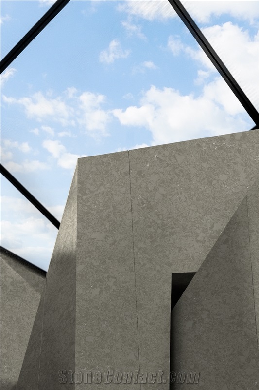 Cut To Size Polished Grey Engineered Stone Slabs