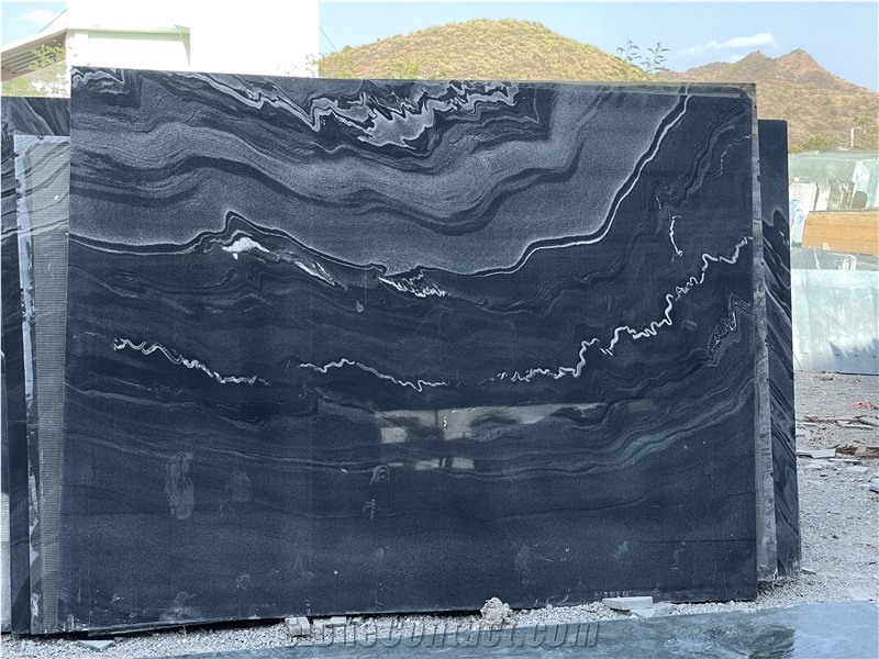 Magic Black Marble Slabs
