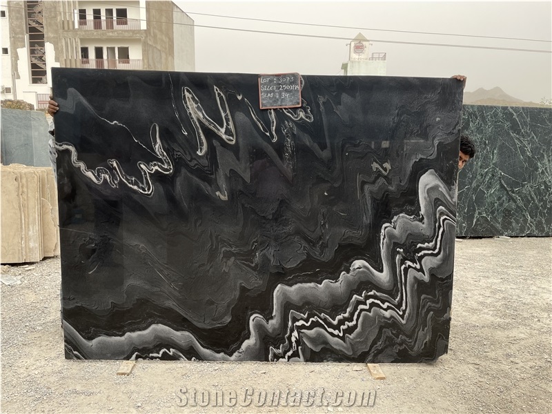 Magic Black Marble Slabs