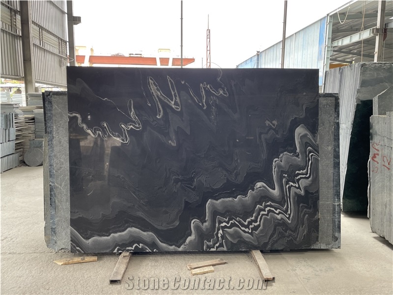 Magic Black Marble Slabs