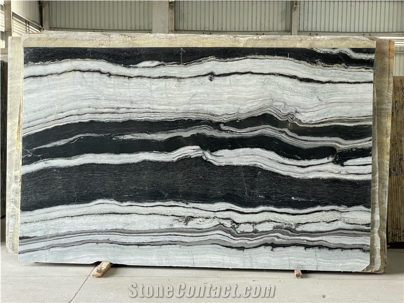 Panda White Marble Slabs, Tiles