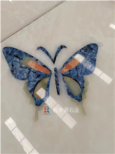 Butterfly Onxy Stone Waterjet Medallions