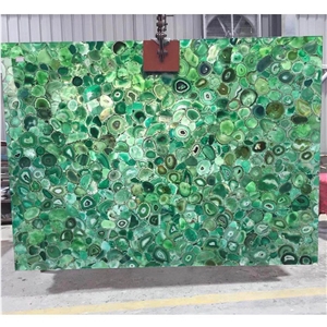 Customerized Backlit Agate Semiprecious Stone Slabs For Wall