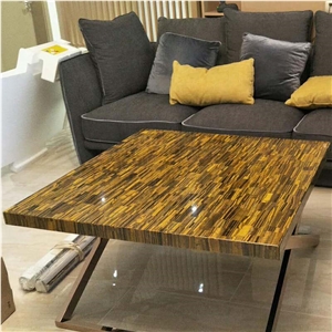 Luxury Customized  Agate Stone Rectangle Table Top For Home