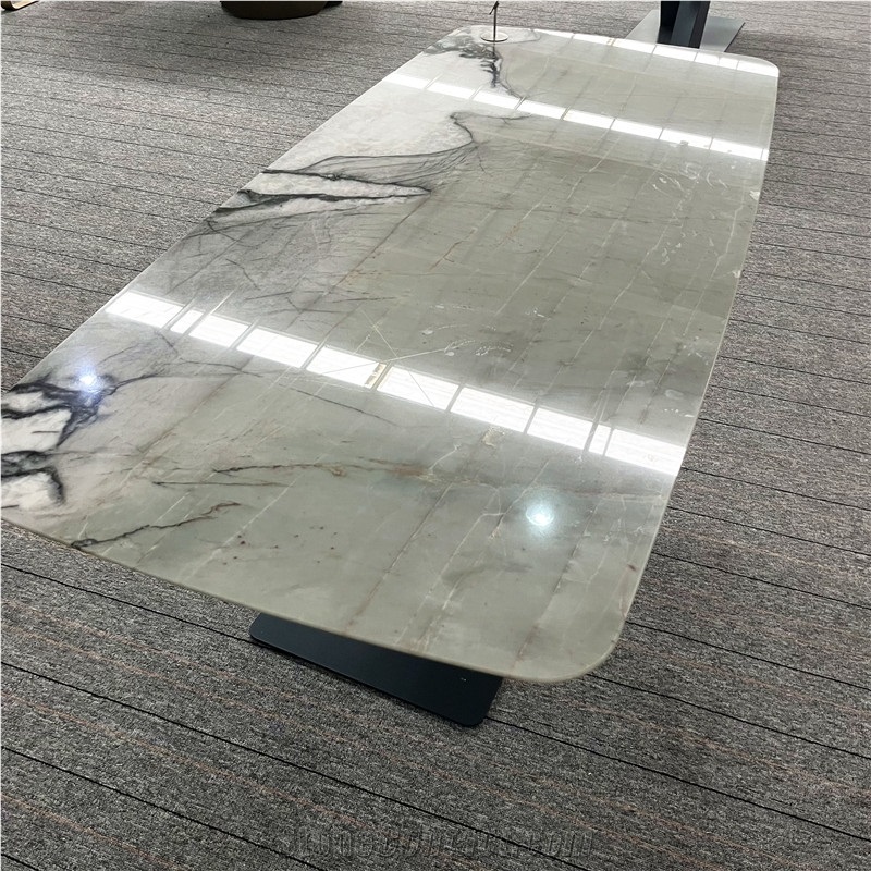 Factory Sell Luxury Stone Dining Table Furniture For Home