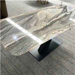 Factory Sell Luxury Stone Dining Table Furniture For Home