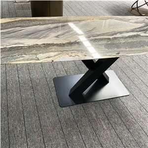 Factory Sell Luxury Stone Dining Table Furniture For Home