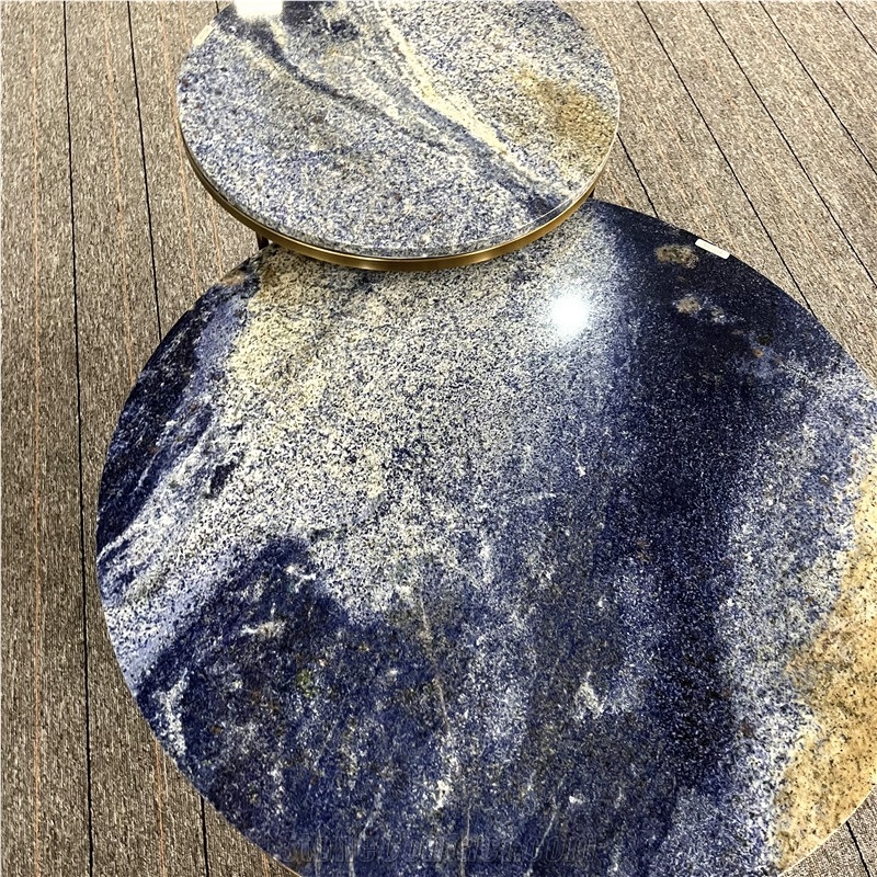 High Quality Azul Bahia Granite Coffee Table For Living Room