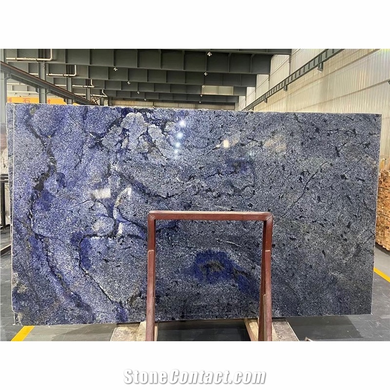Luxury Azul Bahia Granite Slabs For Interior Wall Decoration