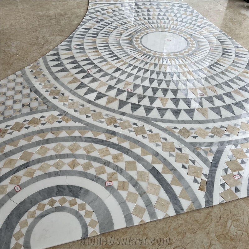 Mosaic Tiles Waterjet Medallions Hotel Waterjet
