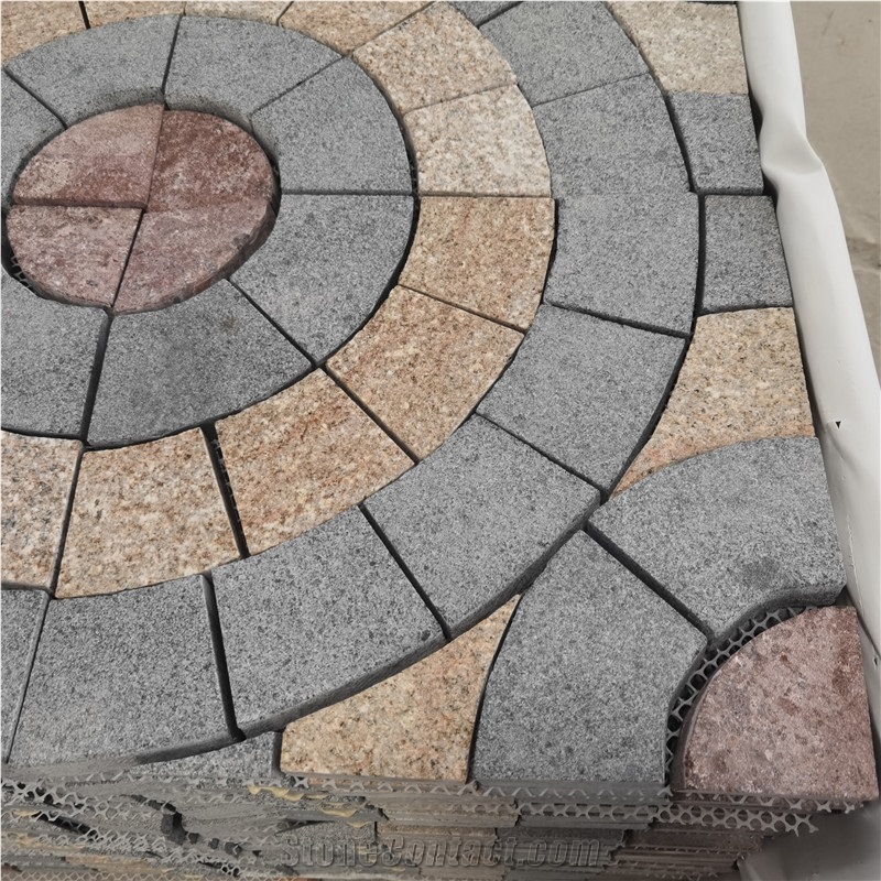 Natural Granite Driveway Paving Stone For Outdoor Garden