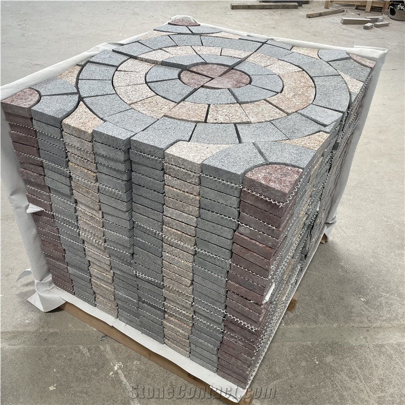 Natural Granite Driveway Paving Stone For Outdoor Garden
