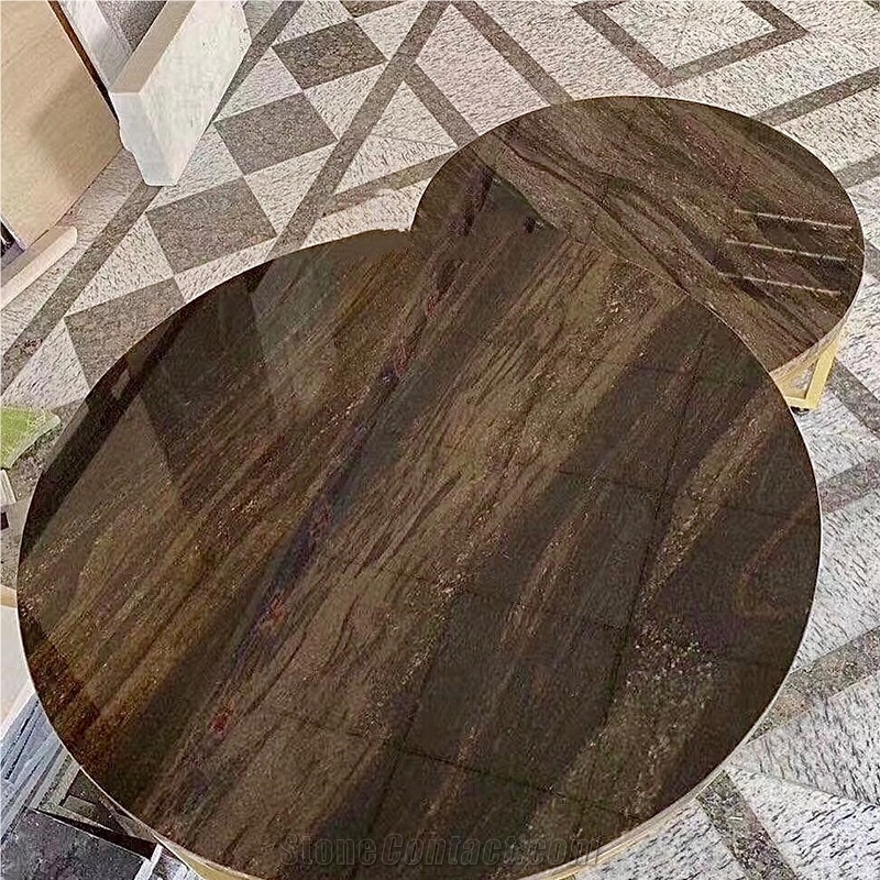 Natural Quicksand Brown Granite Table For Living Room Decor
