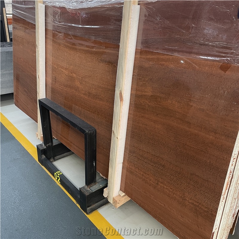 Wholesale Factory Direct Imperial Wood Vein Marble Slab Tile