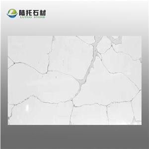 Artificial Quartz Stone Marble Carrara Texture White Quartz