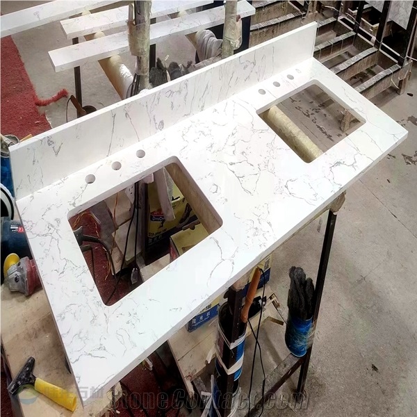 Calacatta Kitchen Quartz Worktops Wholesale Price