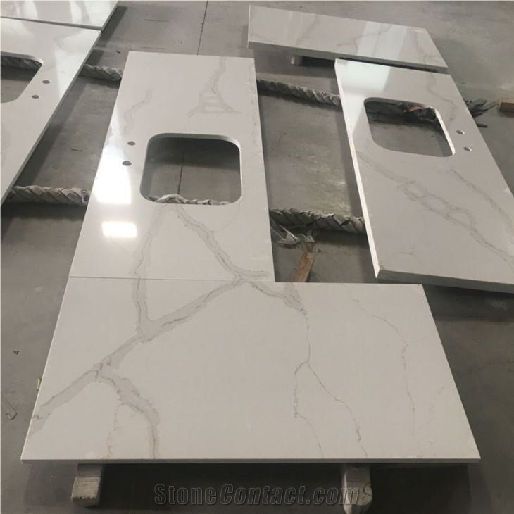 Carrara White  Quartz Counter Tops A Quality Quartz Tops