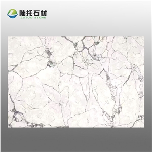Hot Sell White Artificial Calacatta Quartz Slab