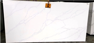Premium Calacatta Quartz Slab With Bargain Price In Stock