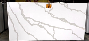 Premium Calacatta Quartz Slab With Bargain Price In Stock