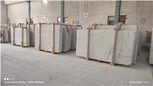 Turkish Ibiza White, Mugla White Marble Slabs, Carrara White