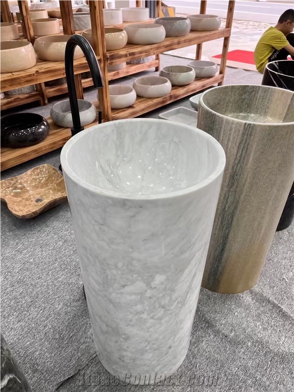 Custom Design Stone Wash Basin Green Sandstone Vessel Sink