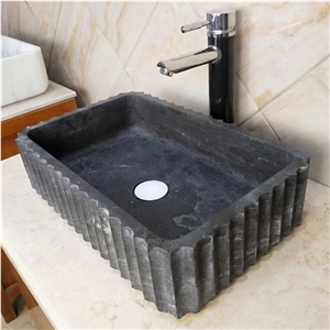 Marble Vessel Sink Solid Stone Rectangle Oval Wash Basin