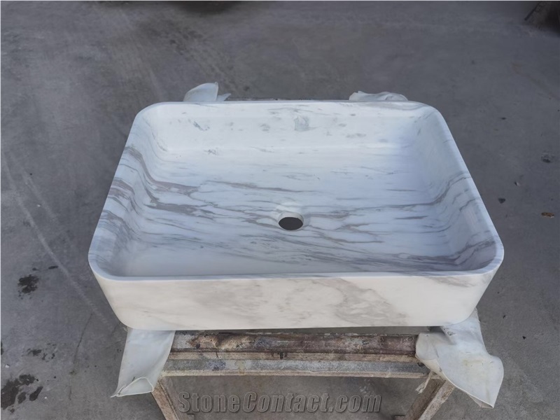 Solid Marble Pedestal Wash Basin Stone Dark Green Round Sink