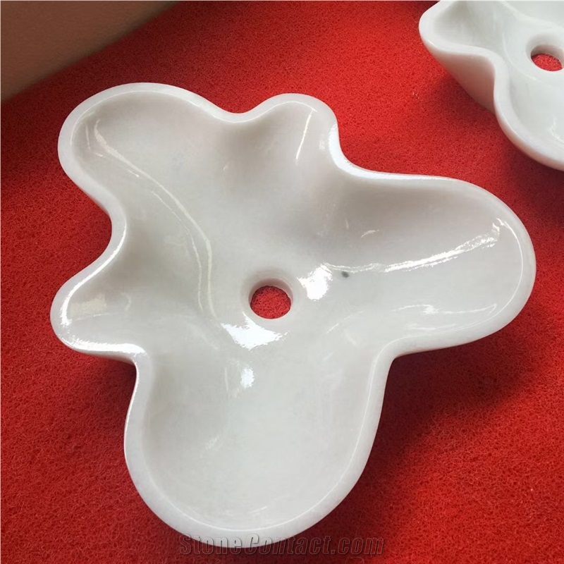 Special Design Stone Wash Basin Marble Thassos Counter Sink