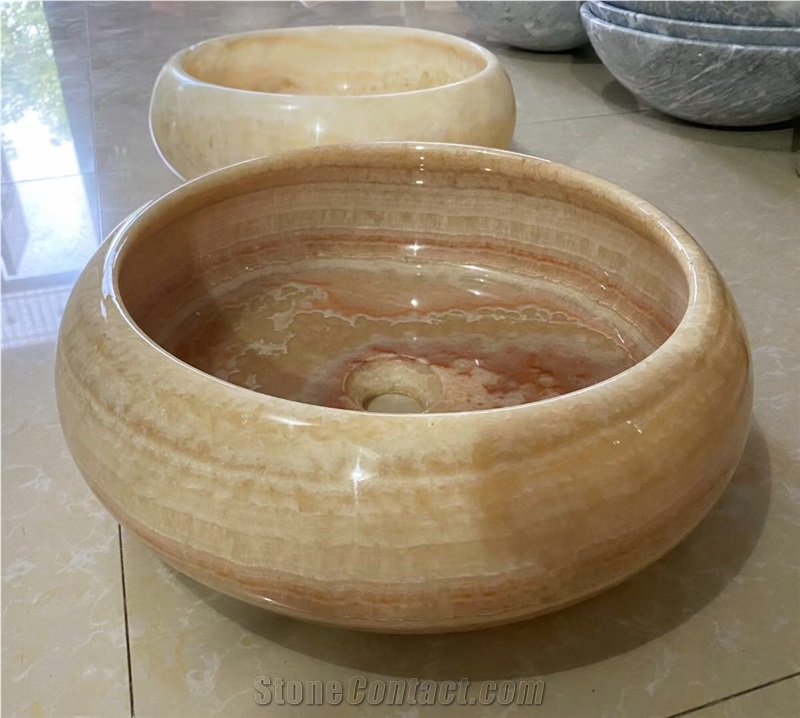 Special Design Stone Wash Basin Marble Thassos Counter Sink