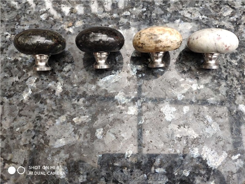 Stone Cabinets Pulls Marble Portoro Kitchen Drawer Handles