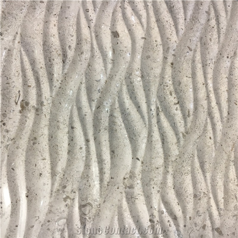 Stone Laser Engraving Wall Panel Marble Calacatta CNC Wall Panels