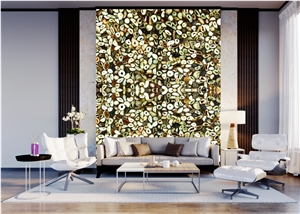 Agatha Green Semiprecious Stone Slabs