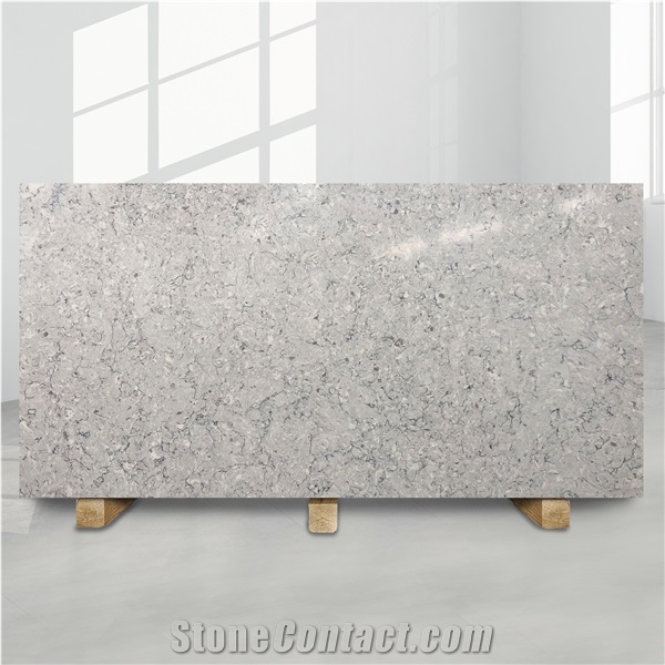 Apex Silver Quartz Apex Silver Engineered Marble BS-AP-9348