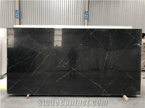 Black Jade Quartz Engineered Marble BS-AP-TMS01