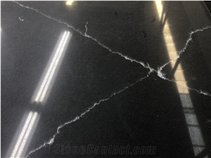 Black Jade Quartz Engineered Marble BS-AP-TMS01