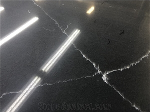 Black Jade Quartz Engineered Marble BS-AP-TMS01