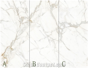 Calacatta Gold Marble Look Sintered Stone Slabs