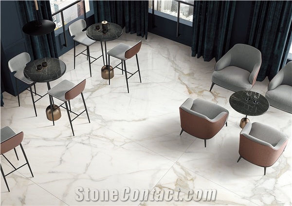 Calacatta Gold Marble Look Sintered Stone Slabs