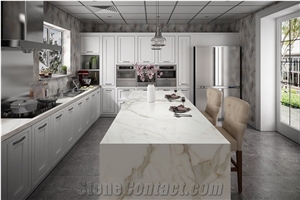 Calacatta Gold Marble Look Sintered Stone Slabs