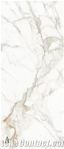 Calacatta Gold Marble Look Sintered Stone Slabs