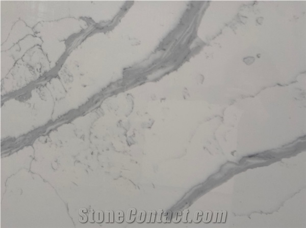Calacatta Pearl Quartz Calacatta Pearl Engineered Marble