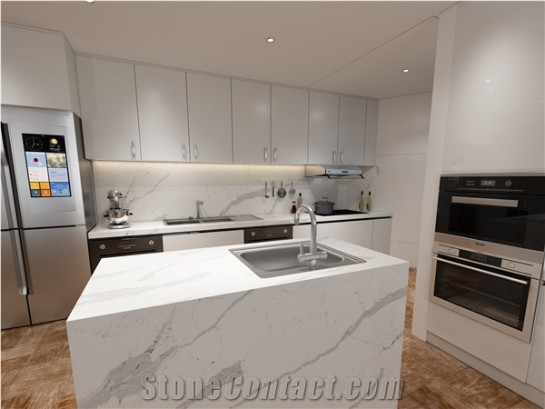 Calacatta Pearl Quartz Calacatta Pearl Engineered Marble