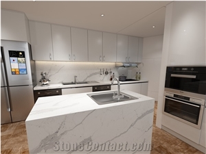 Calacatta Pearl Quartz Calacatta Pearl Engineered Marble