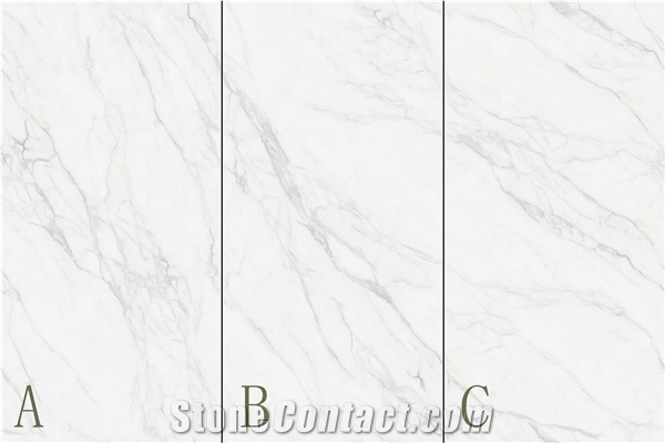 Calacatta White Bianco Sintered Stone Slab