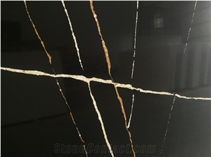 Marquina Black Quartz Marquina Black Engineered Marble