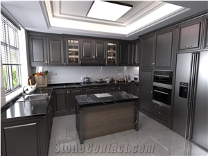 Marquina Black Quartz Marquina Black Engineered Marble