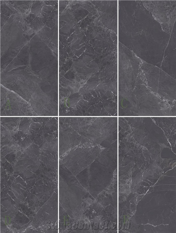 Picasso Dark Grey Sintered Stone Slab