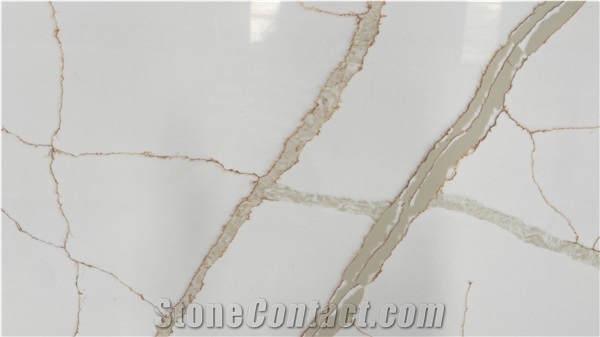 Sky Gold Quartz Engineered Artificial Marble BS-AP-8837-2