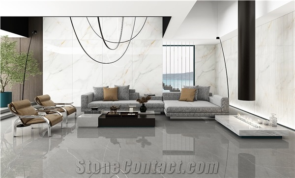 Superior Calacatta Gold Marble Look Sintered Stone Slabs